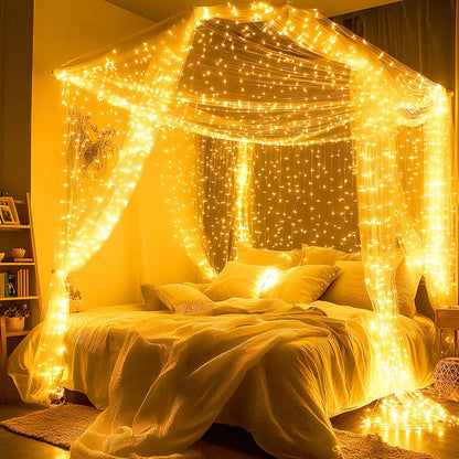 Joomer LED Fairy Lights Battery Operated – Cozy Bedroom String Lights for Living Room and Curtain Ambiance