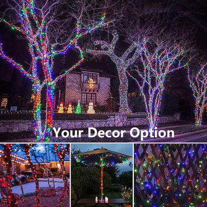 Joomer Solar String Lights – 72ft Outdoor Patio and Garden String Lights with 8 Modes and Ground Stake for Backyard, Pergola, and Camping