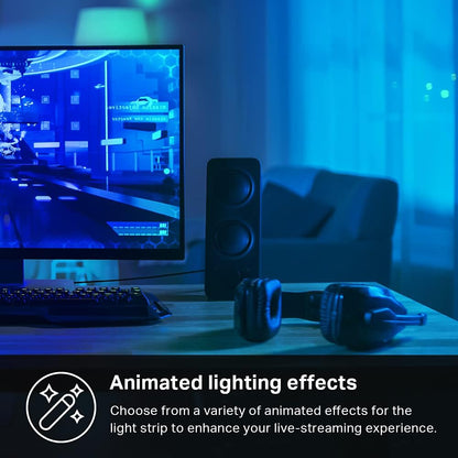 Kasa Smart LED Light Strip – Living Room Aesthetic Ambient Lighting, 16M Colors for Cozy Home Atmosphere