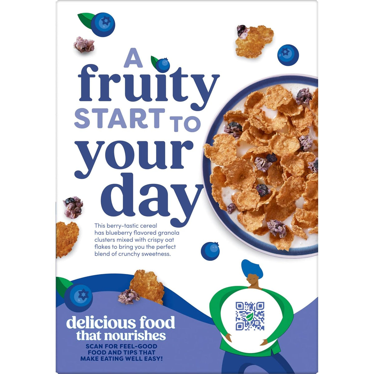 Kashi Organic Blueberry Cereal – Kid-Friendly Whole Grain Snack for School Lunchbox and After-School Cravings