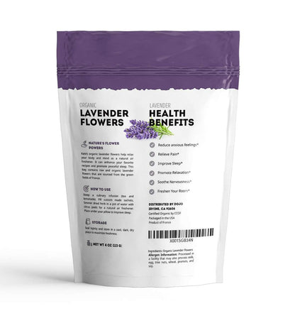 Kate Naturals Dried Lavender Buds – Calming Herbal Tea Ingredient for Nightly Wind-Down Rituals