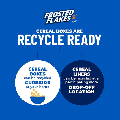Kellogg's Frosted Flakes Breakfast Cereal, 28.5 oz Giant Size, Kid-Approved Frosted Corn Flakes for Family Breakfast Table