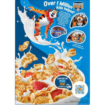 Kellogg's Frosted Flakes Breakfast Cereal, 28.5 oz Giant Size, Kid-Approved Frosted Corn Flakes for Family Breakfast Table