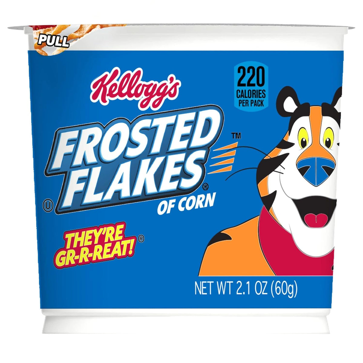 Kellogg's Frosted Flakes Cereal Cups – Fat-Free Nutritious Breakfast with 8 Vitamins and Minerals, 12 Count
