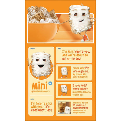 Kellogg’s Frosted Mini-Wheats – Low-Fat Whole Grain Cereal for Mindful Mornings and IBS-C Digestive Support, 29.5oz Giant Box