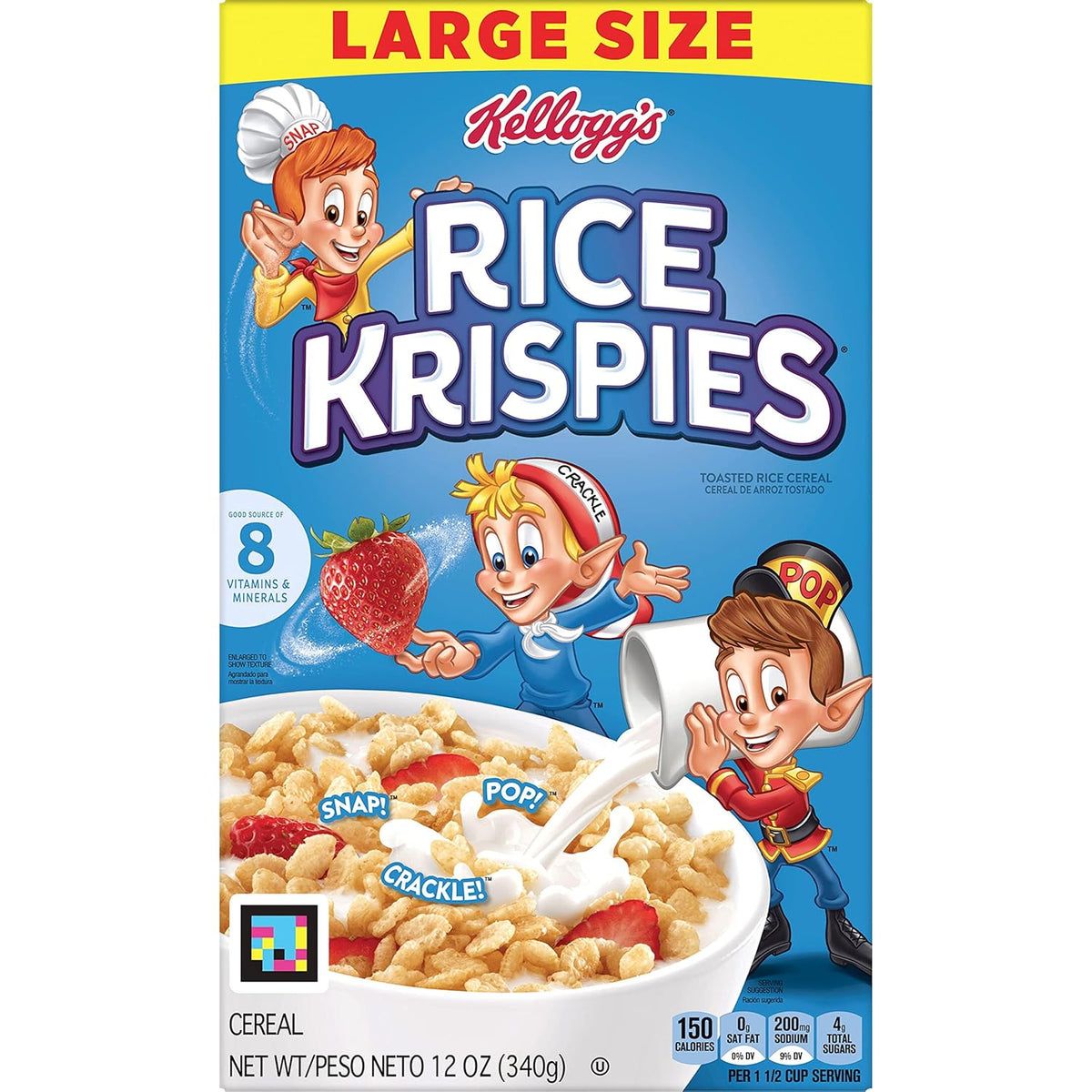 Kellogg's Rice Krispies Cereal – Cozy Housewarming Pantry Bundle for a New Home Kitchen, 24oz x 2