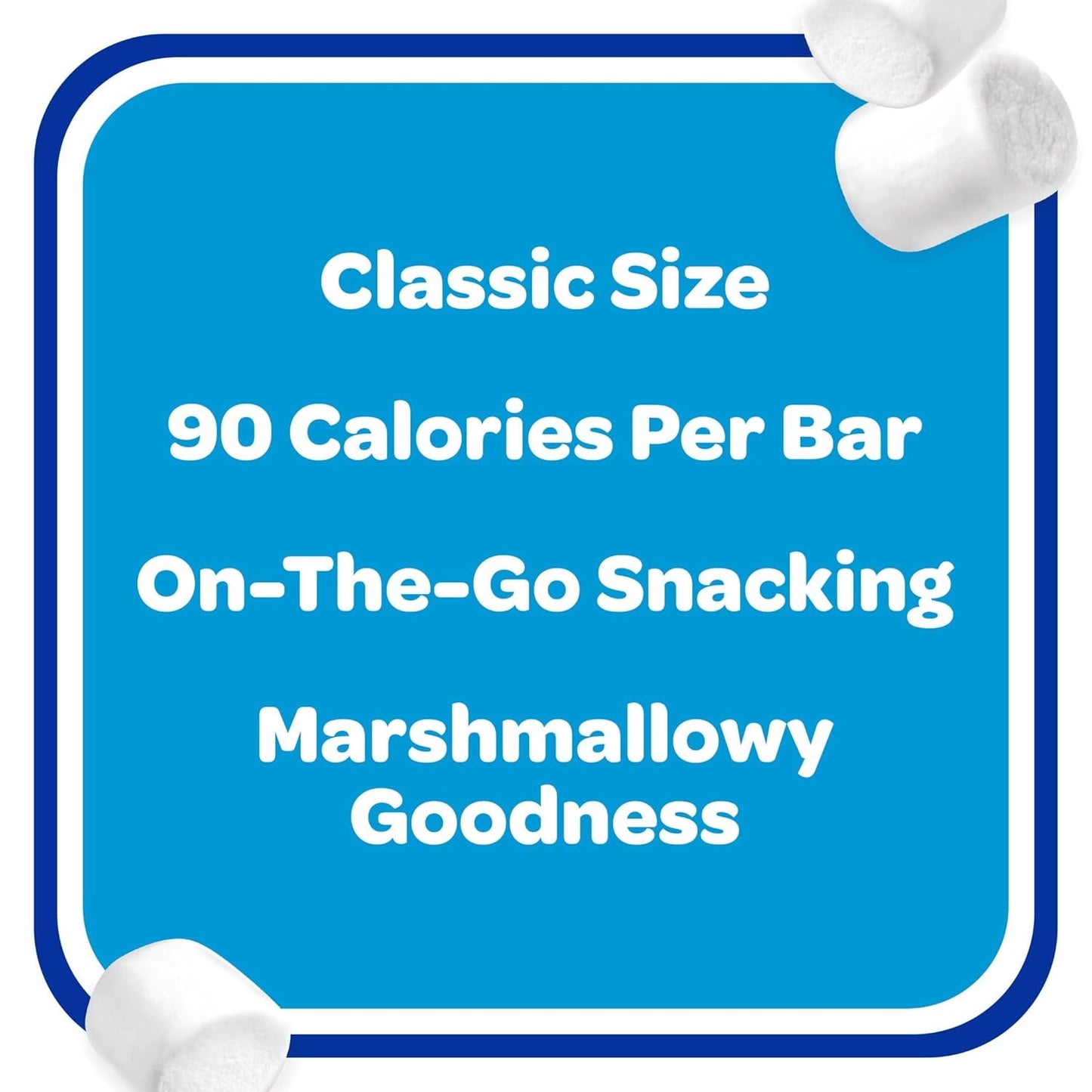Kellogg's Rice Krispies Treats Crispy Marshmallow Squares – Mess-Free Road Trip Snack for Car Console and Passenger Seat, 12.4oz Box