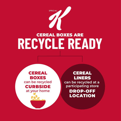 Kellogg's Special K Red Berries Cereal – Kid-Friendly Whole Grain Breakfast for the Family Table, Real Strawberry Flakes