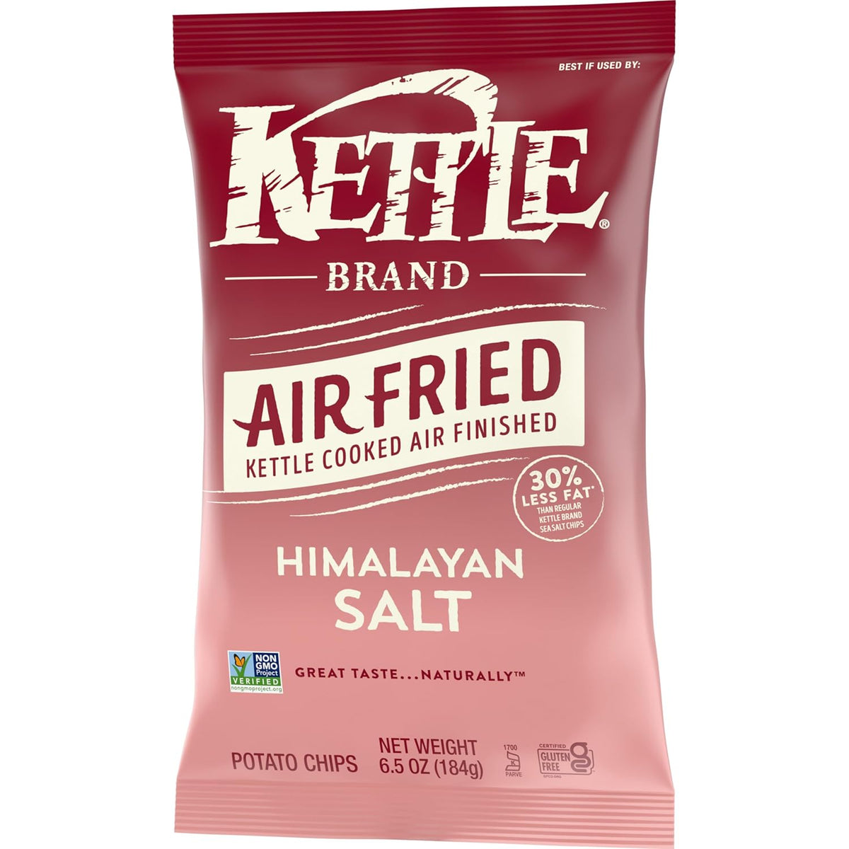 Kettle Brand Air Fried Sea Salt & Vinegar Chips – Shareable Tailgate and Road Trip Chip, 6.5 oz Bag