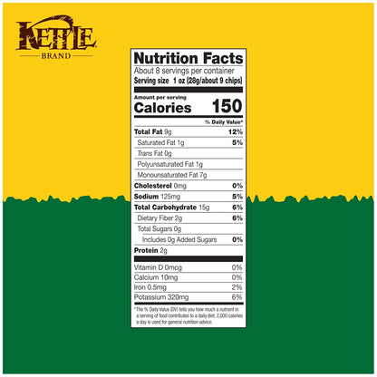 Kettle Brand Potato Chips Backyard Barbeque Kettle Chips, 2-Pack – Family-Size Kettle Chips for After-School Snacking