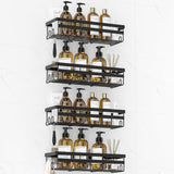 WOWBOX No-Drill Bathroom Shelf – Less-Is-More Wall Storage with Hidden Drainage Design