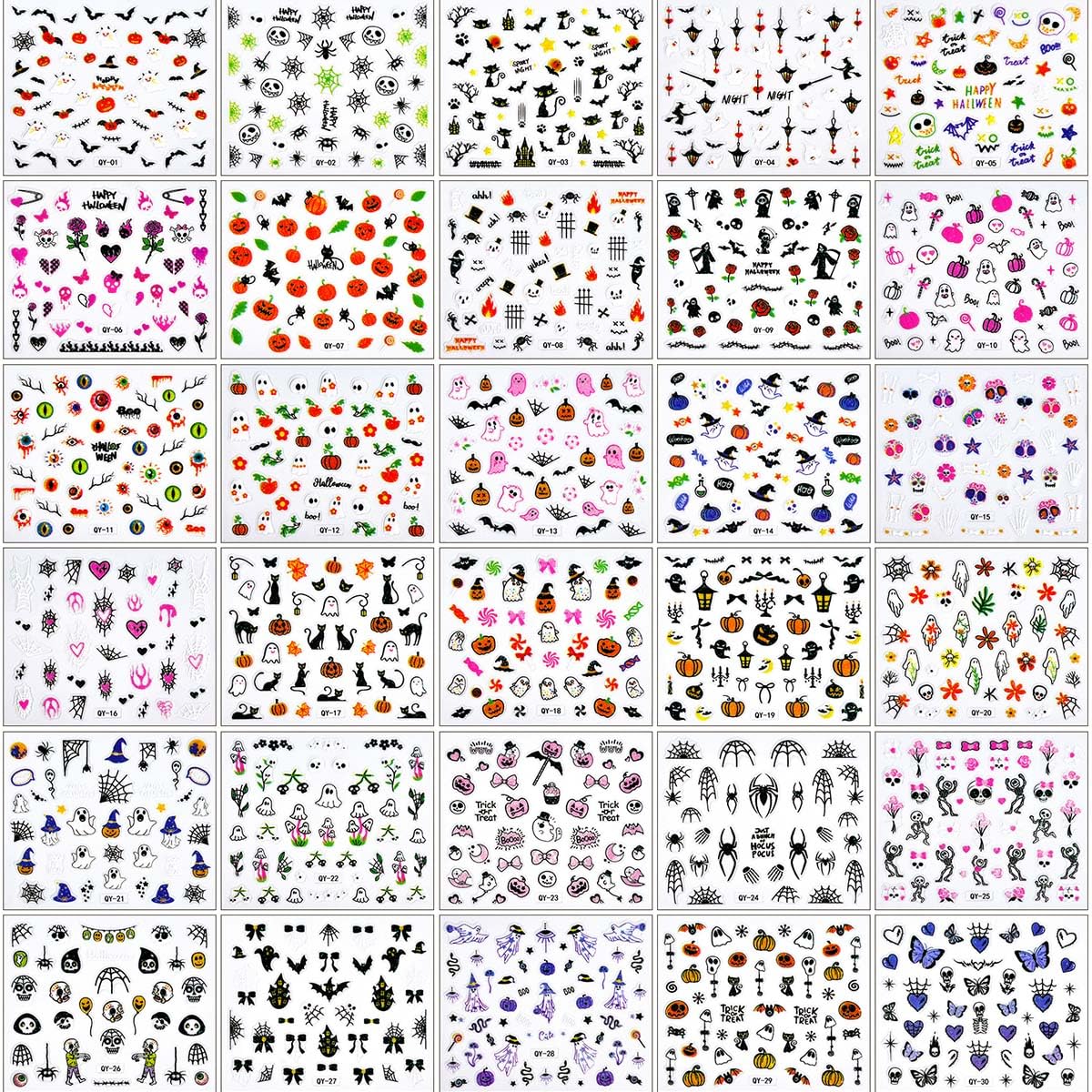 Kids Halloween Nail Decals for Girls – 60+ Safe Peel-and-Stick Designs for Pre-Trick-or-Treat Grooming