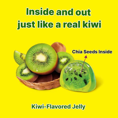 Kidsmania Korean Fruit Jelly Candy – Real Fruit Juice Chewy Gummy for Mindful Snack Time