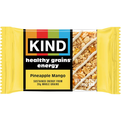 KIND Healthy Grains Energy Bars – Wholesome Office Snack for Holistic Wellness Habits, Gluten Free with Real Fruit