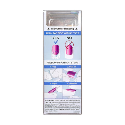 KISS colorFX by imPRESS Press On Nails Simple – ‘Sour Love’ Solid White Short Squoval Press Ons for Less Is More Capsule Closet Styling