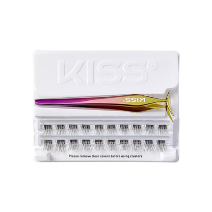 KISS imPRESS Falsies Self-Adhesive Lash Clusters – Thoughtful Beauty Gift for Her Birthday and Holidays