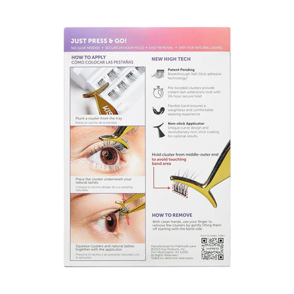 KISS imPRESS Falsies Self-Adhesive Lash Clusters – Thoughtful Beauty Gift for Her Birthday and Holidays