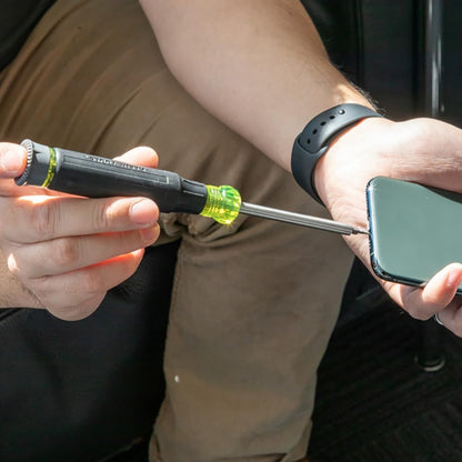 Klein Tools 27-in-1 Precision Screwdriver Replacing a Full Bit Case in One Slim Pocket Tool