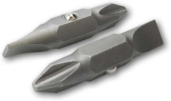 Klein Tools 32483 Replacement Bit Set Gift for Electricians, #2 Phillips and 1/4-Inch Slotted for 11-in-1 and 10-in-1 Drivers