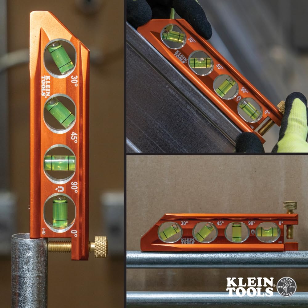 Klein Tools 935AB4V Magnetic Level – Premium Graduation Gift for Apprentice Electricians and Trade School Students