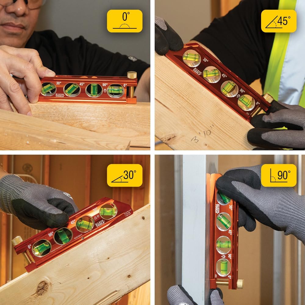 Klein Tools 935AB4V Magnetic Level – Premium Graduation Gift for Apprentice Electricians and Trade School Students