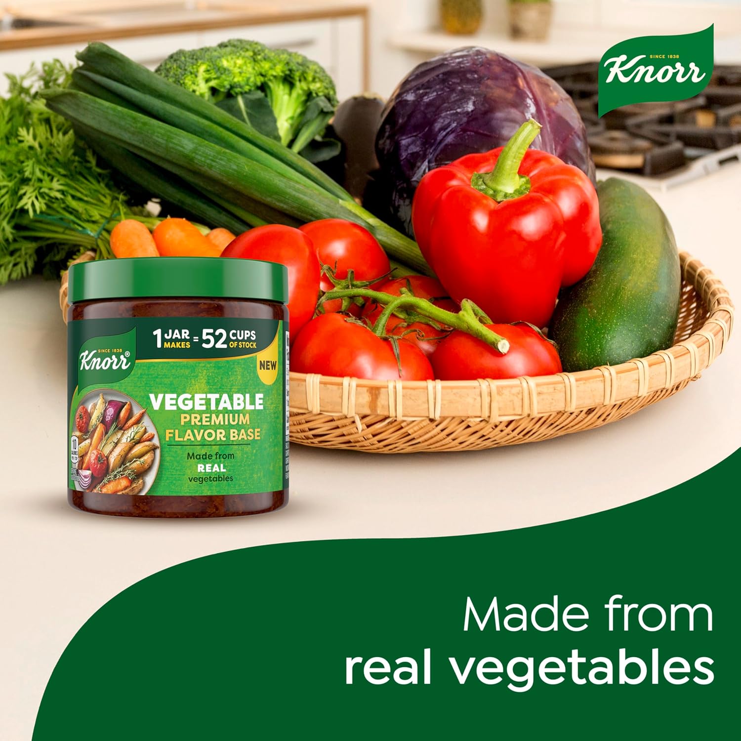 Knorr Premium Vegetable Flavor Base for Fast Weeknight Dinners and One-Teaspoon Meal Prep
