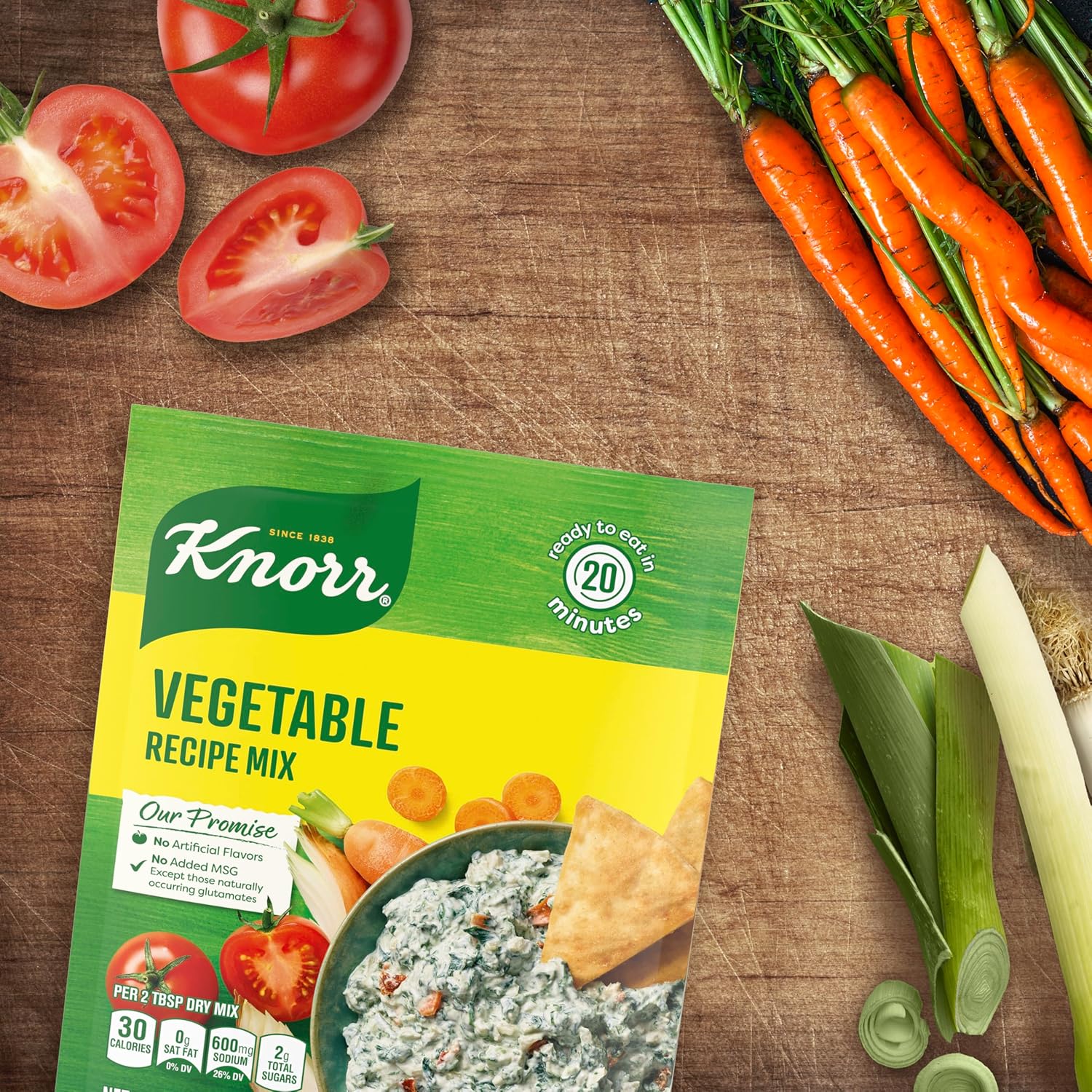 Knorr Vegetable Recipe Mix No Artificial Flavors for Kid-Friendly Family Dinners 1.4 oz