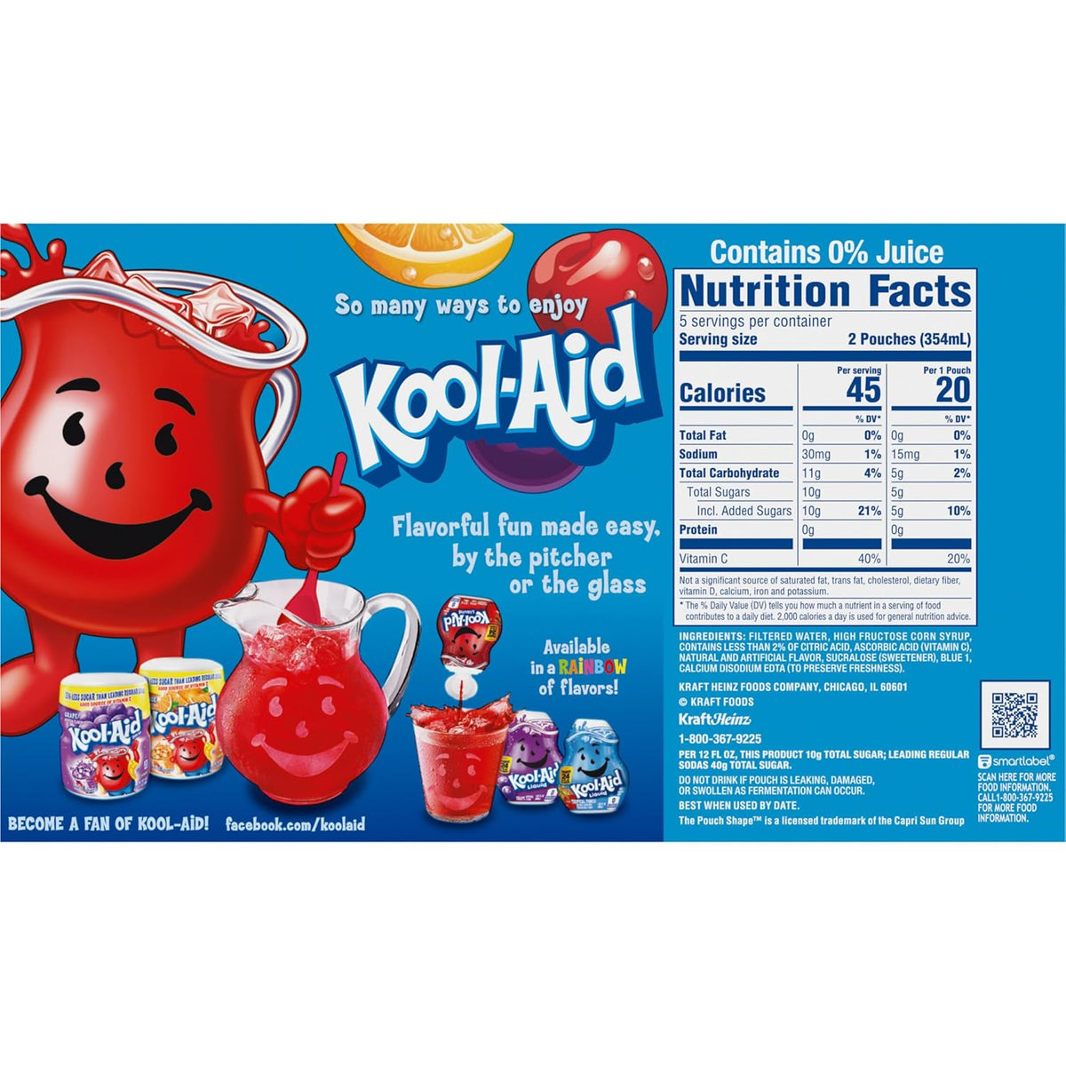 Kool-Aid Jammers Tropical Punch Kids Drink – Spill-Proof Lunchbox Pouches for Toddlers and School Snacks
