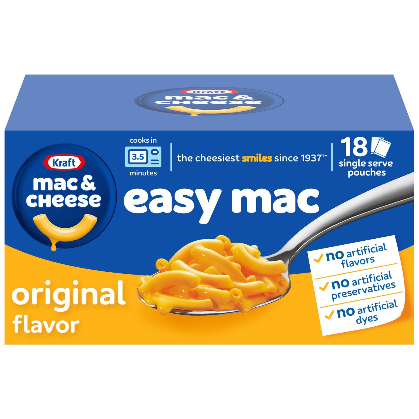 Kraft Easy Mac Single-Serve Mac & Cheese Packets – Easy Lunchbox Add-On for Picky Eaters