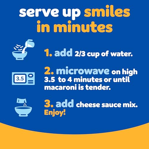 Kraft Easy Mac Single-Serve Mac & Cheese Packets – Easy Lunchbox Add-On for Picky Eaters