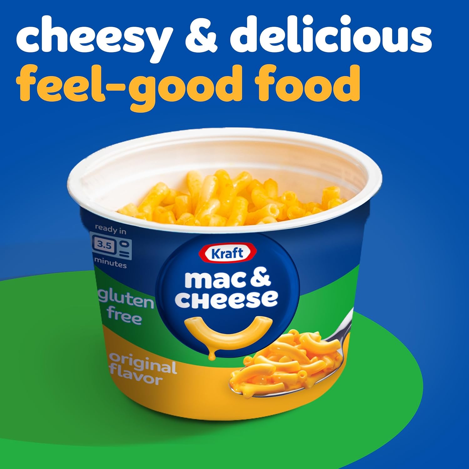 Kraft Gluten Free Mac & Cheese Cups – Hotel Room and Road Trip Comfort Food, Microwave-Ready in 3.5 Minutes