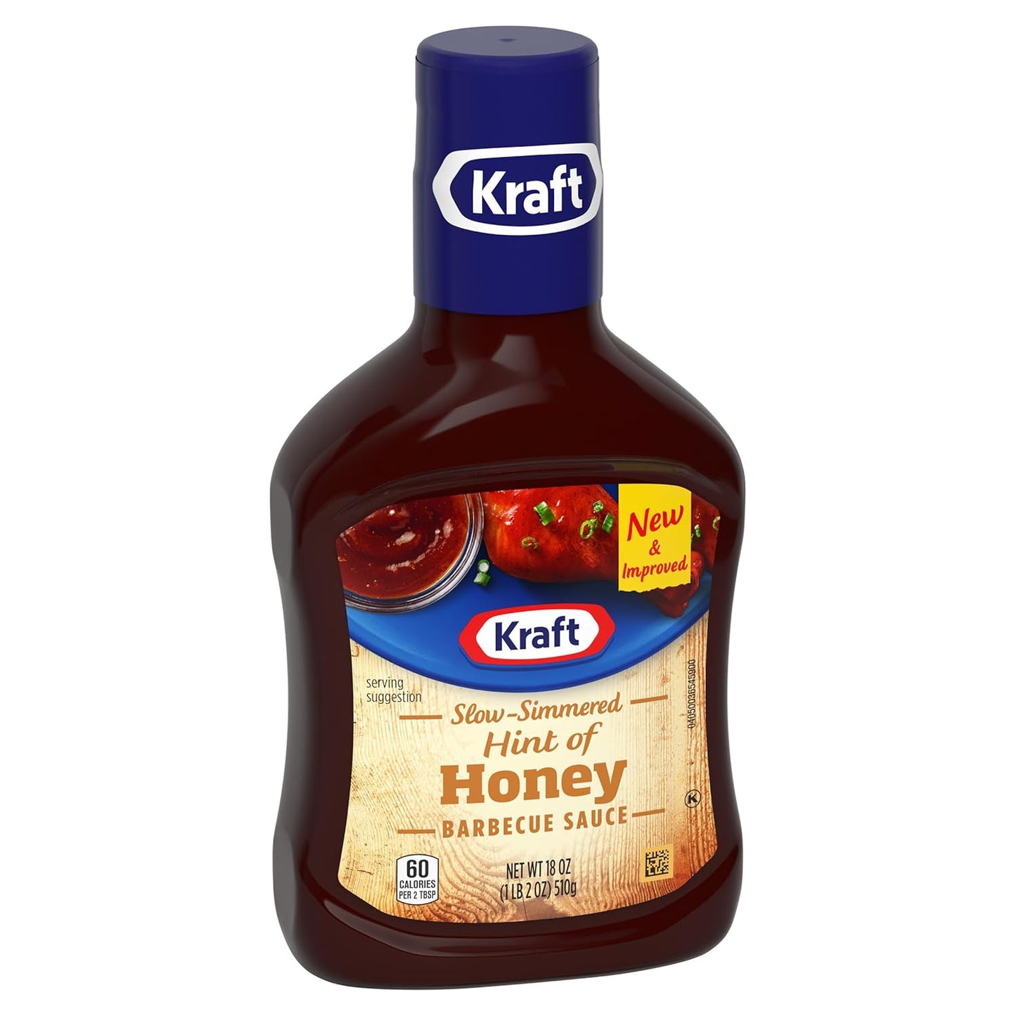 Kraft Hint of Honey Slow-Simmered Barbecue BBQ Sauce 18 oz – Housewarming Gift for Grilling Hosts and New Homeowners