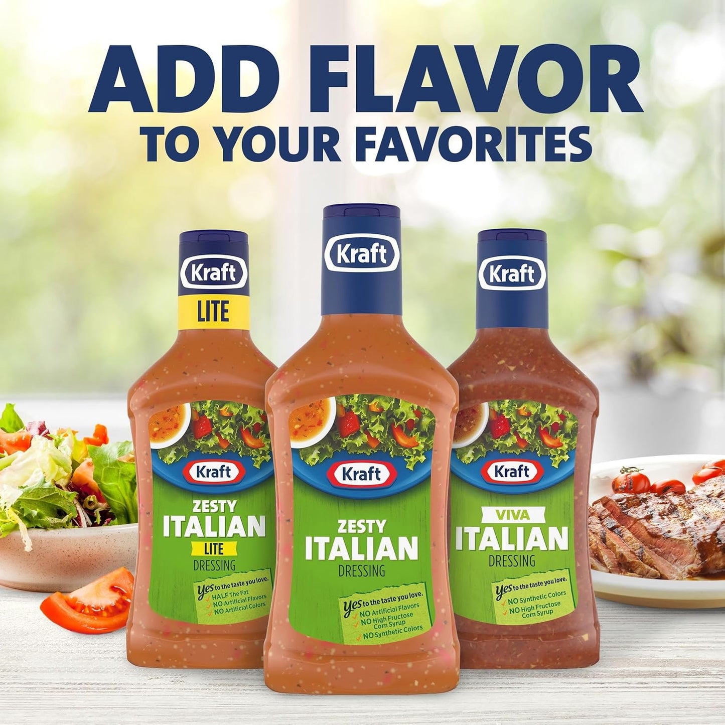 Kraft Zesty Italian Dressing – Quick Weeknight Stir Fry Sauce for Busy Home Cooks