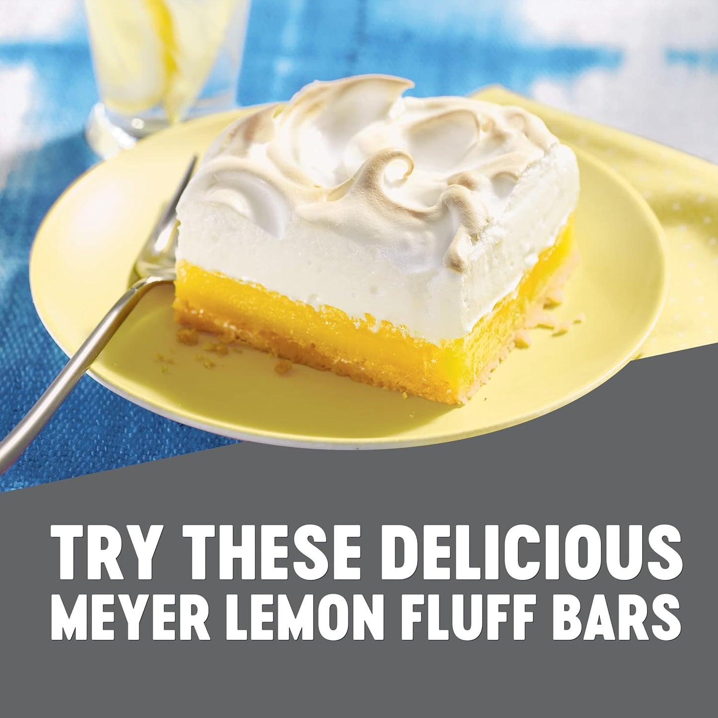 Krusteaz Meyer Lemon Bar Mix – Make and Take Dessert for Backyard BBQs, Holds Texture During Transport