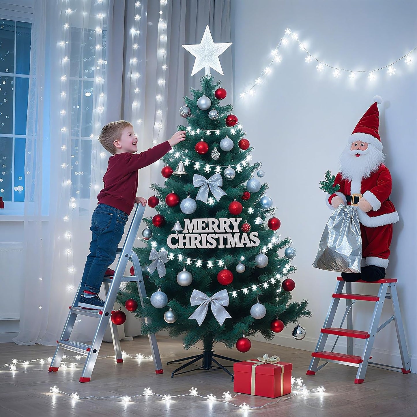 Lakumu Snowflake String Lights 20FT Battery Operated Thoughtful Birthday Gift for Her and Cozy Home Enthusiasts