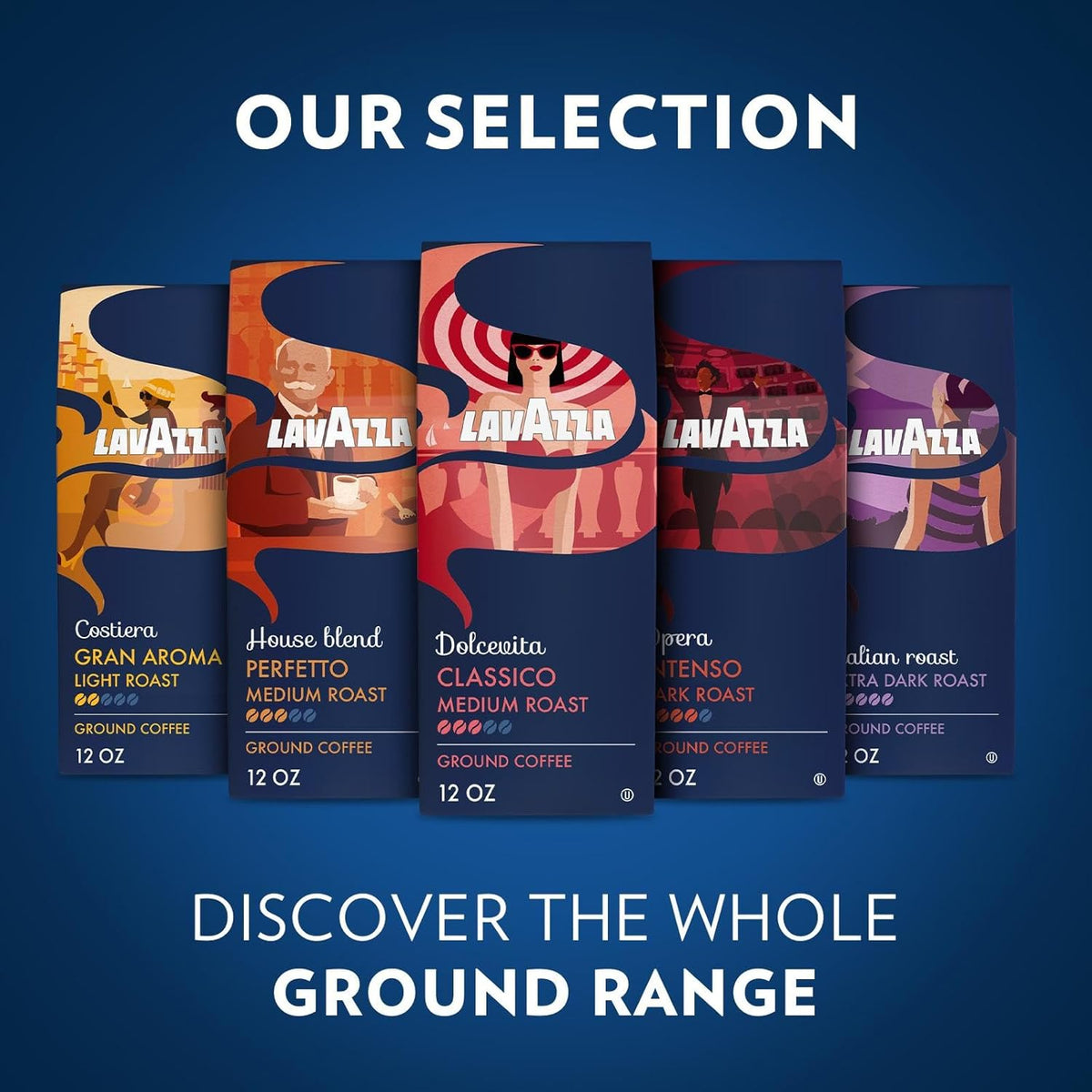 Lavazza Crema e Gusto Ground Coffee 12oz — Extra Dark Italian Roast for an Elevated Drip Brewing Ritual