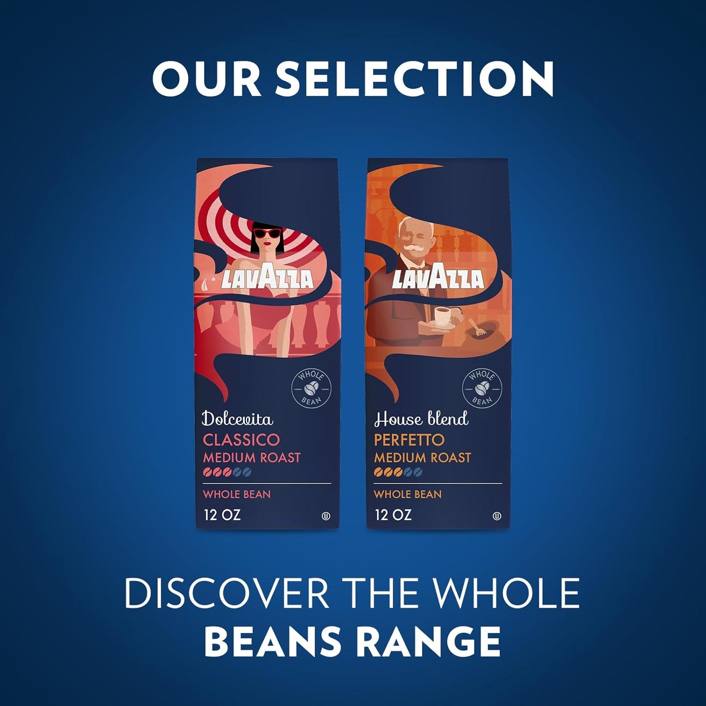 Lavazza House Blend Perfetto Whole Bean Coffee 12oz – Premium Italian Coffee for Elevated Home Bars, Crafted Arabica Medium Roast