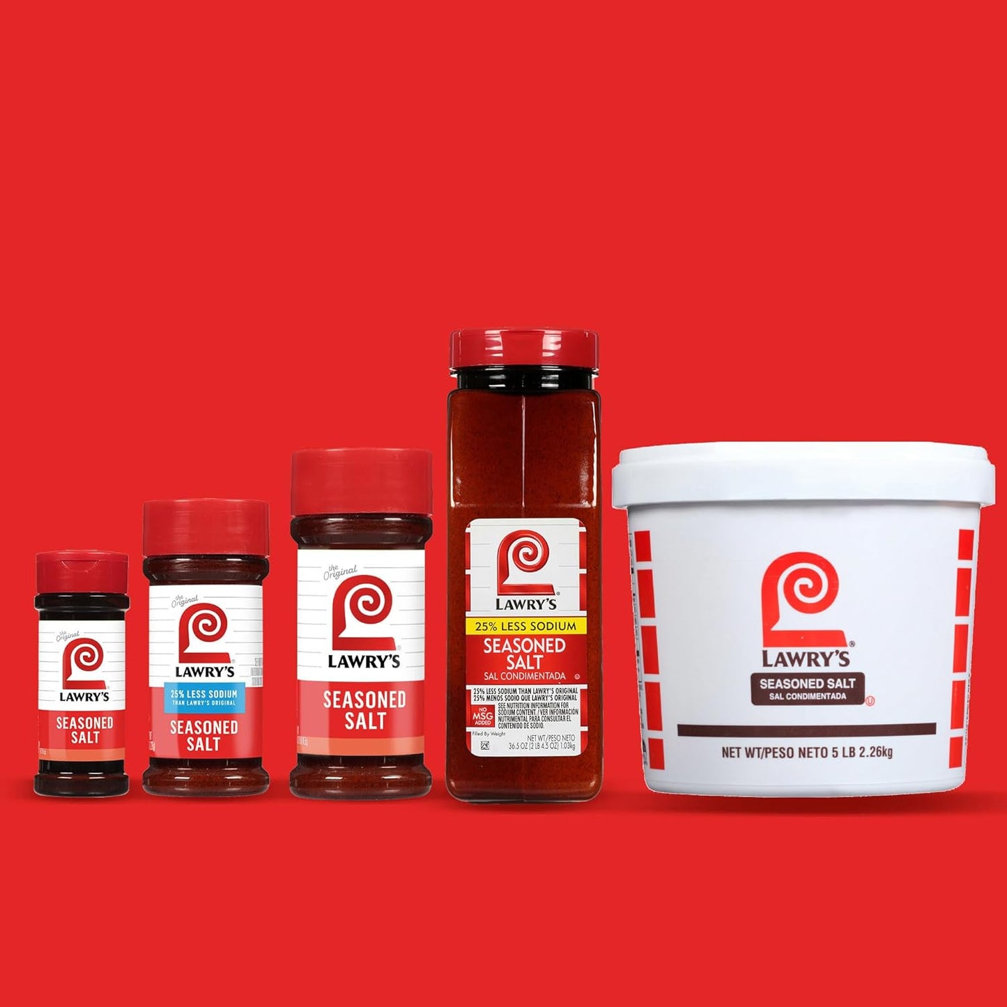 Lawry's 25% Less Sodium Seasoned Salt – Bulk Seasoning for Catering Kitchens, Prep Lines and Banquet Stations