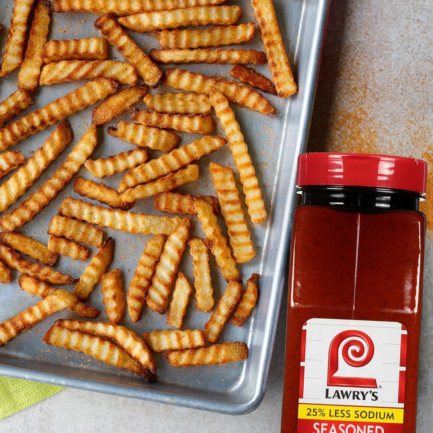 Lawry's 25% Less Sodium Seasoned Salt – Bulk Seasoning for Catering Kitchens, Prep Lines and Banquet Stations