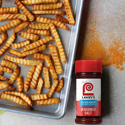Lawry's 25% Less Sodium Seasoned Salt – Wellness Kitchen Seasoning for Sodium-Conscious Meal Prep
