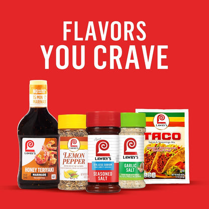 Lawry's 25% Less Sodium Seasoned Salt – Wellness Kitchen Seasoning for Sodium-Conscious Meal Prep
