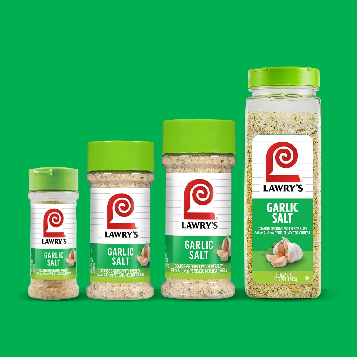Lawry's Garlic Salt – Safe Pantry Staple for Busy Family Dinners, Kosher Certified Blend for Chicken & Fries, 11 oz