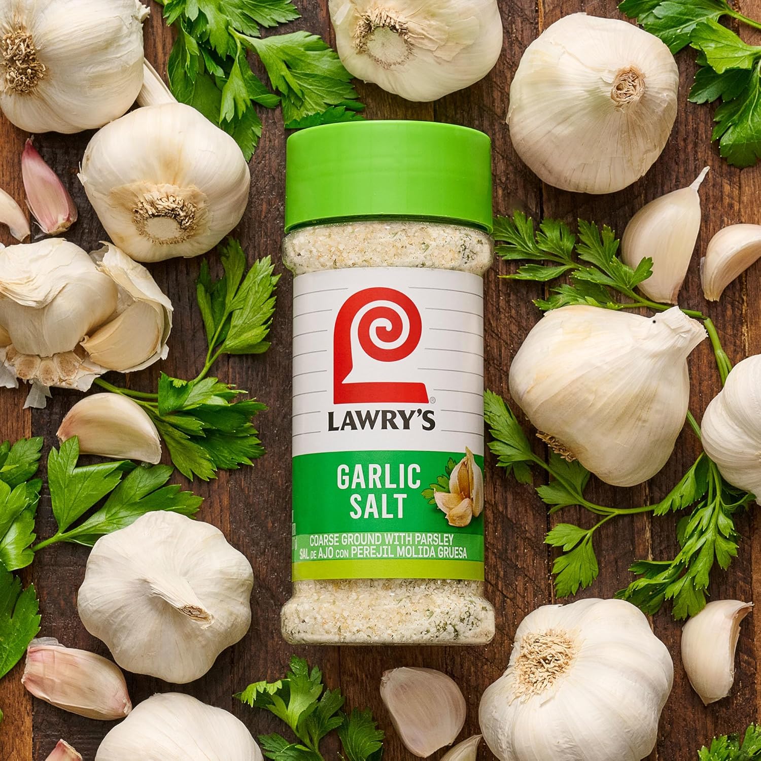 Lawry's Garlic Salt – Safe Pantry Staple for Busy Family Dinners, Kosher Certified Blend for Chicken & Fries, 11 oz