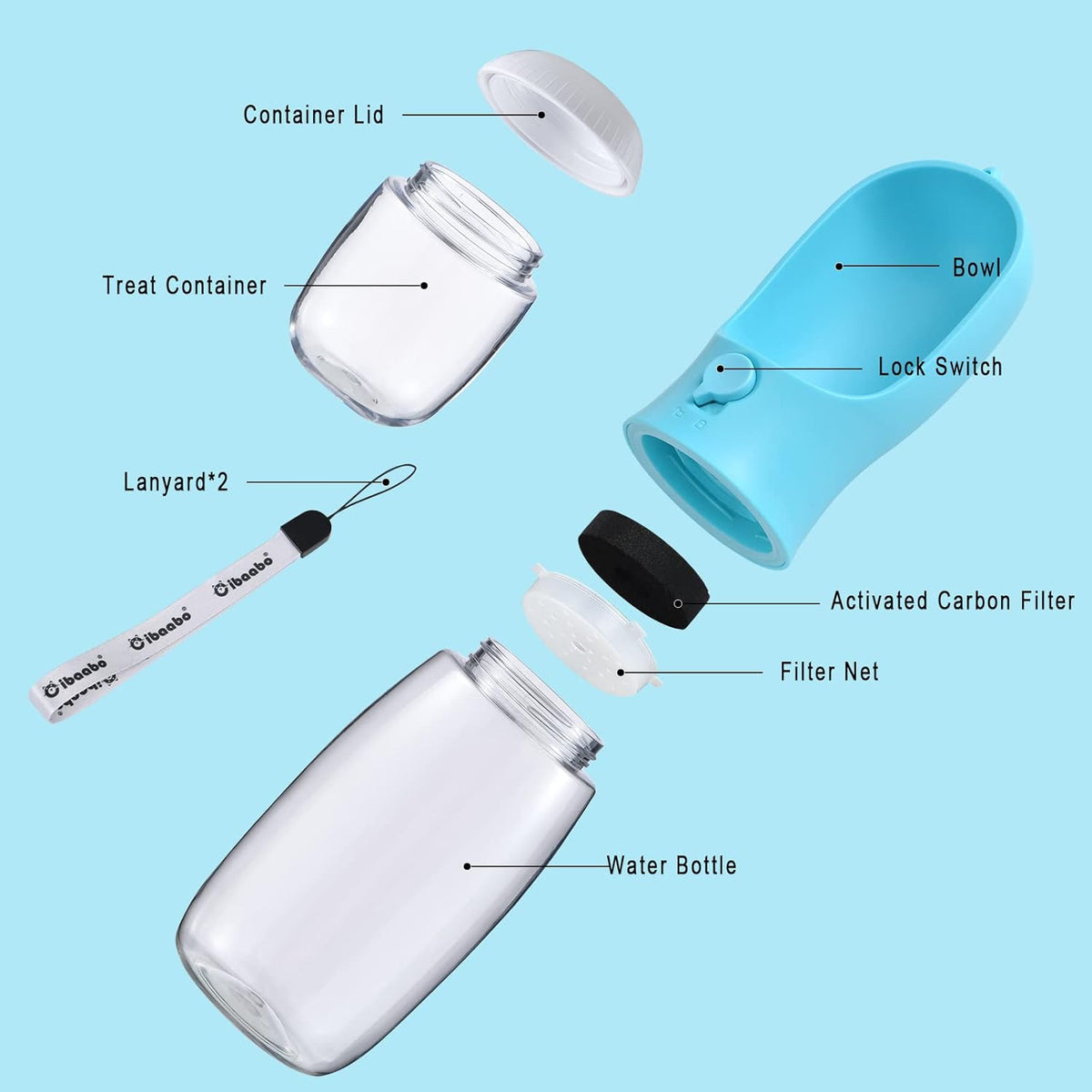 leak-proof silicone loop lock with twist-to-secure mechanism
