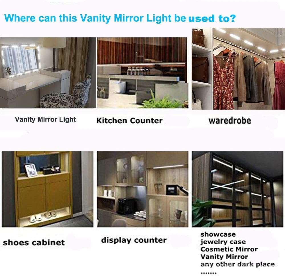 Led Vanity Mirror Lights – Thoughtful Birthday Gift for Her, Hollywood Style Vanity Upgrade