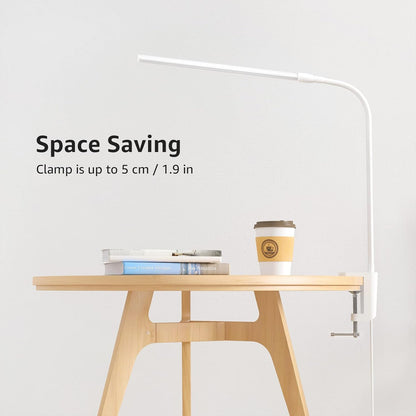 Lepro Clip-On Task Light for Home Office Desks, Dimmable USB Gooseneck Lamp for Focused Work and Study