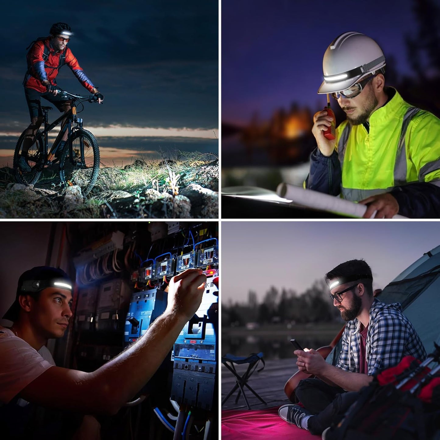 Lepro Headlamp 230° Wide Beam LED Headlight for Camping, Hiking and Trail Running – Rechargeable and Waterproof