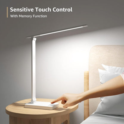 Lepro LED Desk Lamp with USB Port – Home Office Task Light for Late-Night Studying and Focused Computer Work