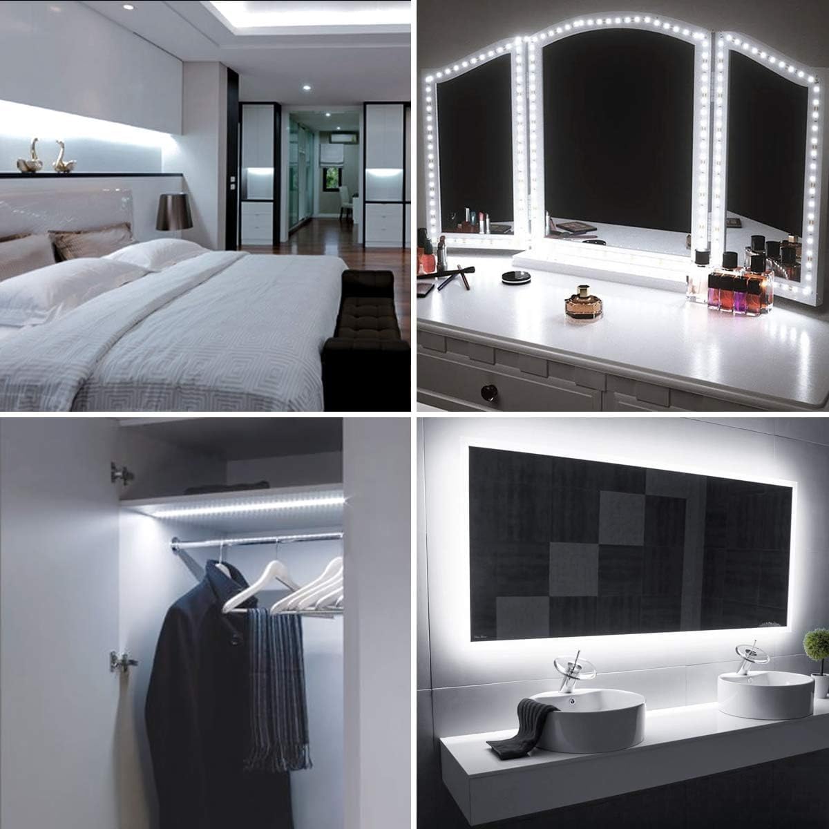 Lepro LED Strip Light – Bedroom Accent Lighting for Modern Home Decor, 6000K Daylight White Tape