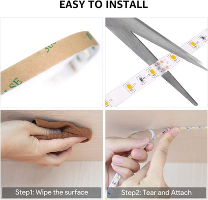 Lepro LED Strip Light – Warm White Bedroom Accent Lighting for Cozy Home Decor and Ambient Glow